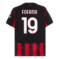 Męska Koszulka Domowa AC Milan FOFANA #19 2025/26 [PREMIUM] - Topowe Koszulki Pilkarskie Sklep Internetowy