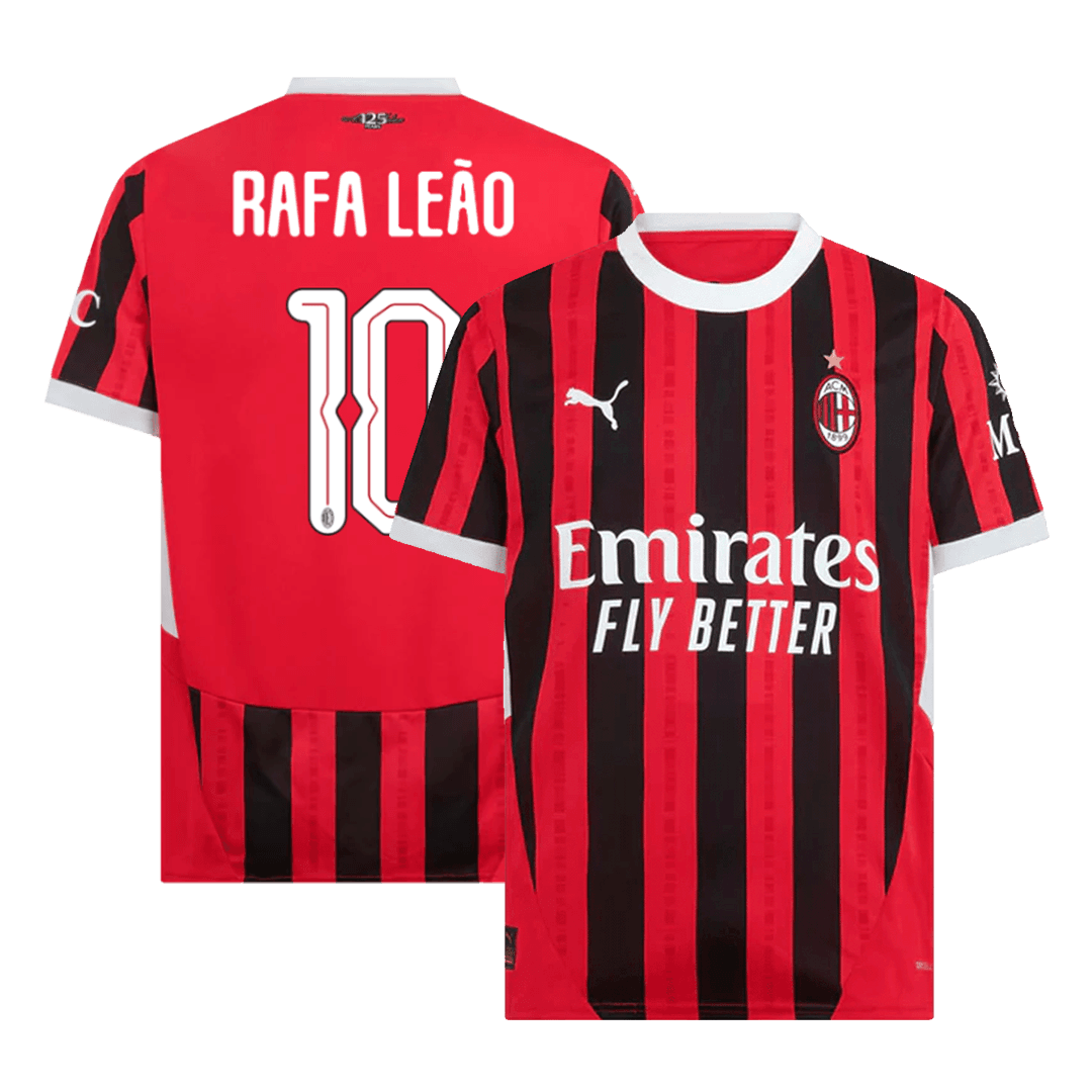 Męska koszulka piłkarska RAFA LEÃO #10 AC Milan 2024/25 - UCL