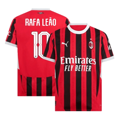 Męska koszulka piłkarska RAFA LEÃO #10 AC Milan 2024/25 - UCL