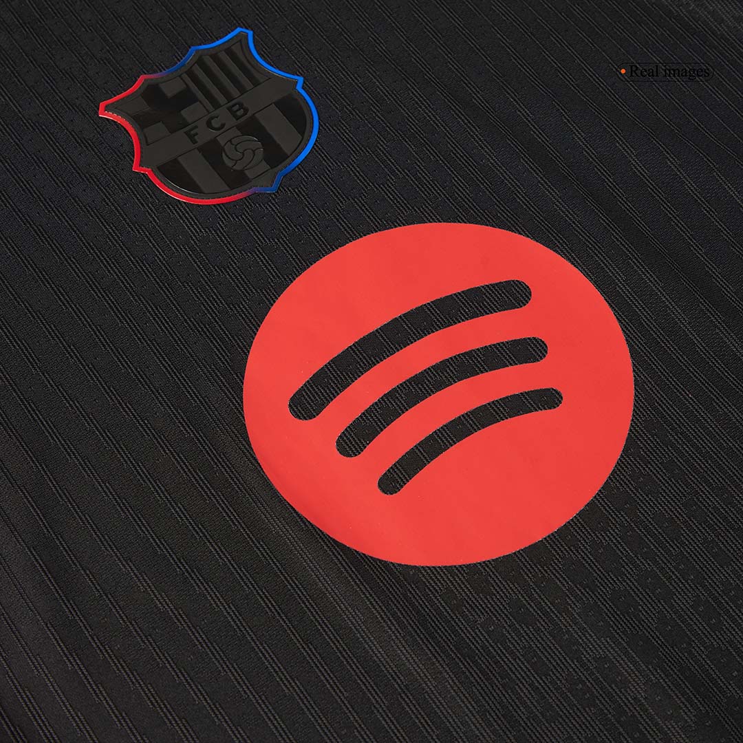 Męska Wersja Zawodnicza Koszulki Wyjazdowej FC Barcelona 2024/25 - Spotify Logo Without Text