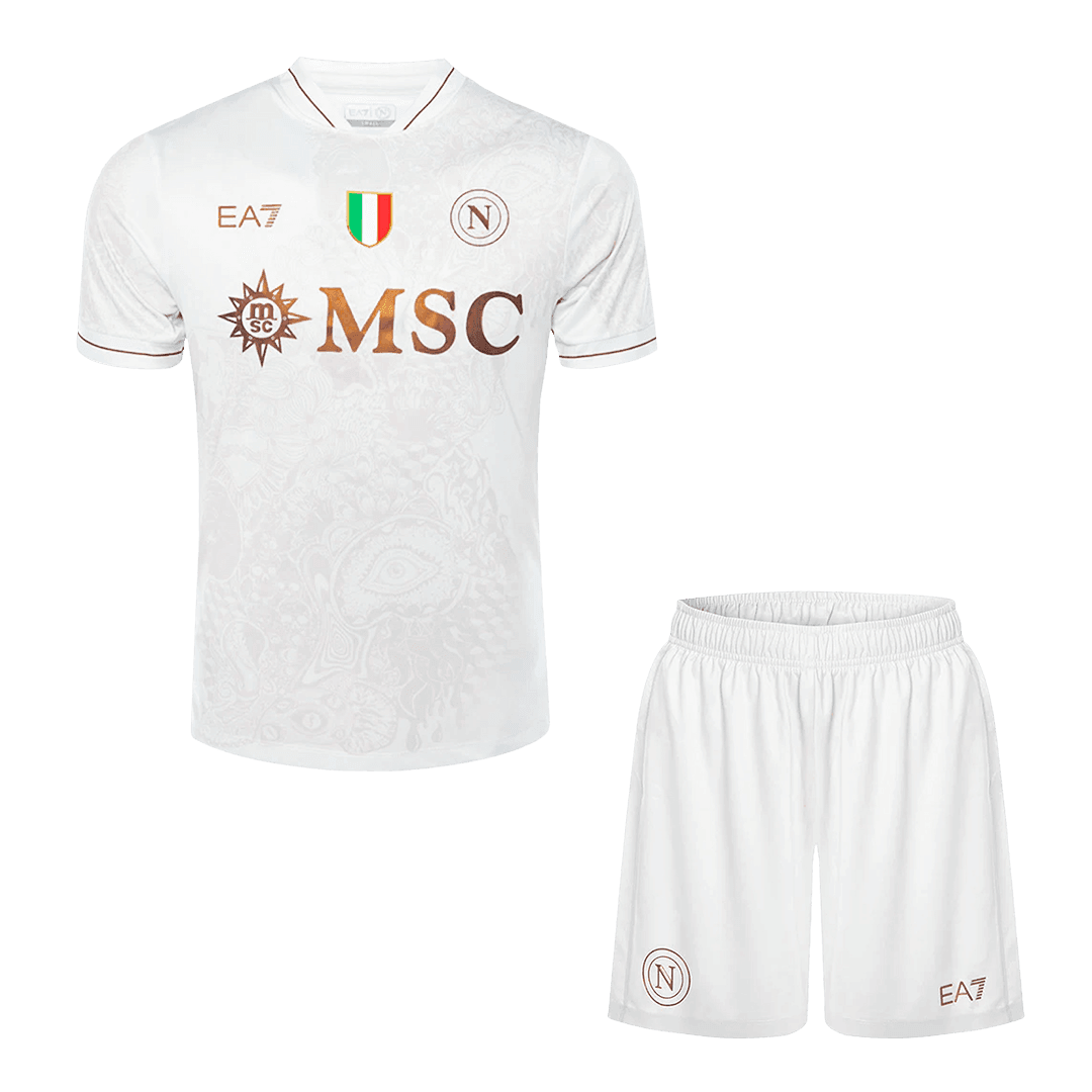 Męski Zestaw Wyjazdowa Napoli (Koszulka+Spodenki) 2025/26 - Topowe Koszulki Pilkarskie Sklep Internetowy