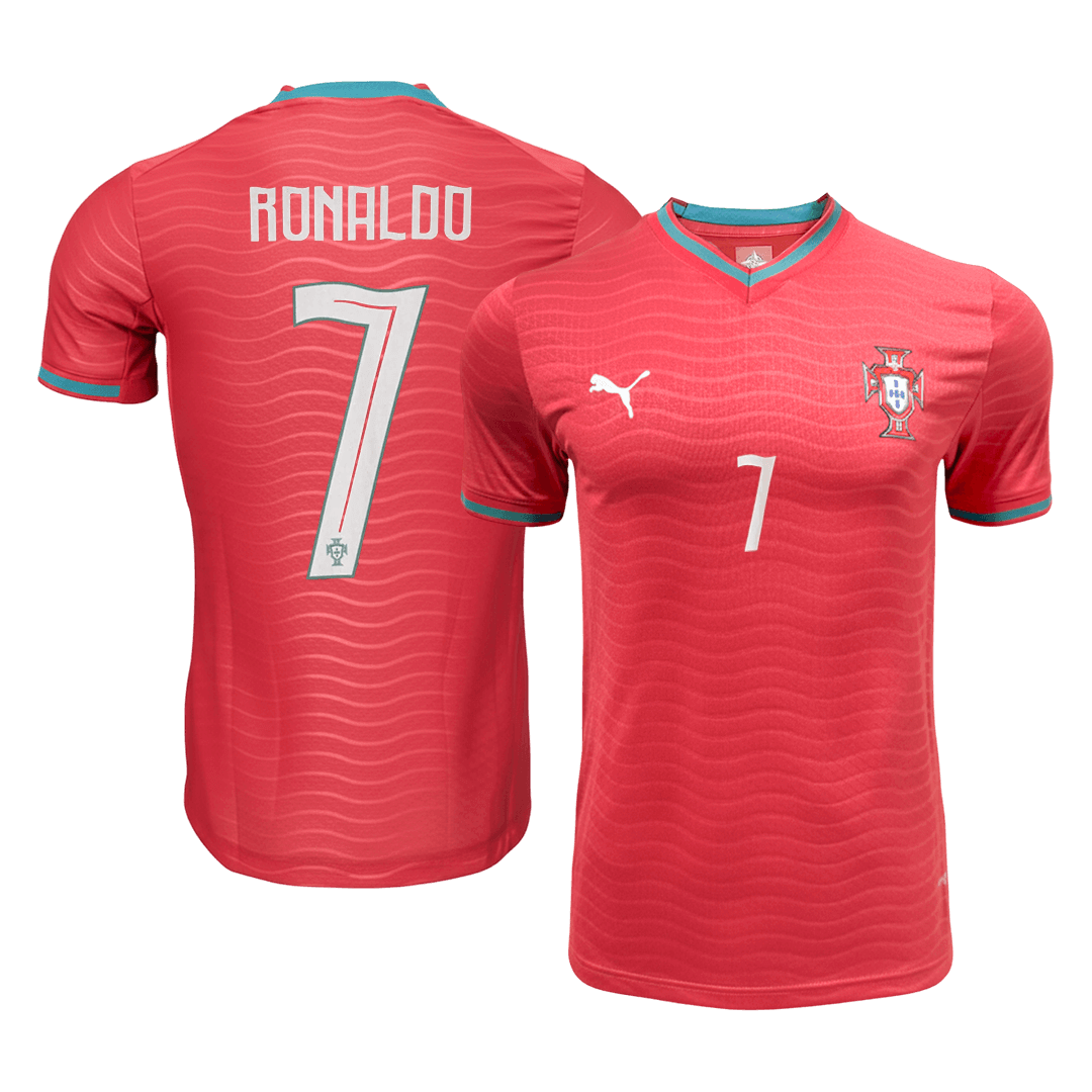 Męska Koszulka Domowa Portugal RONALDO #7 Wersja Piłkarska World Cup 2026 - Slim Fit