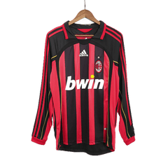 Męska koszulka piłkarska z długim rękawem Retro KAKA' #22 2006/07 AC Milan Home - Topowe Koszulki Pilkarskie Sklep Internetowy