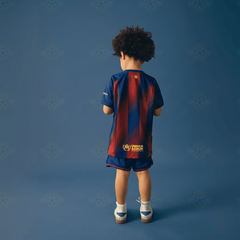 Barcelona Kinder-Heimtrikot (Trikot + Shorts) 2025/26