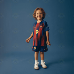 Barcelona Kinder-Heimtrikot (Trikot + Shorts) 2025/26