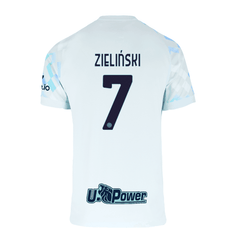 Męska Koszulka Wyjazdowa Inter Mediolan ZIELIŃSKI #7 2025/26 - Topowe Koszulki Pilkarskie Sklep Internetowy