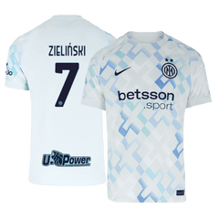 Męska Koszulka Wyjazdowa Inter Mediolan ZIELIŃSKI #7 2025/26 - Topowe Koszulki Pilkarskie Sklep Internetowy