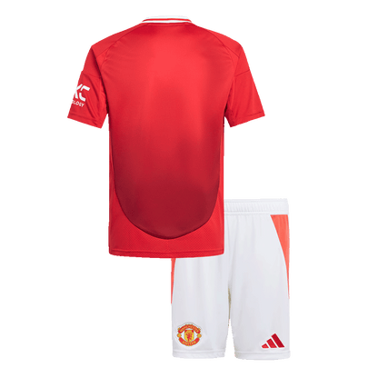 Dziecięcy zestaw domowy Manchester United (koszulka+spodenki) 2024/25