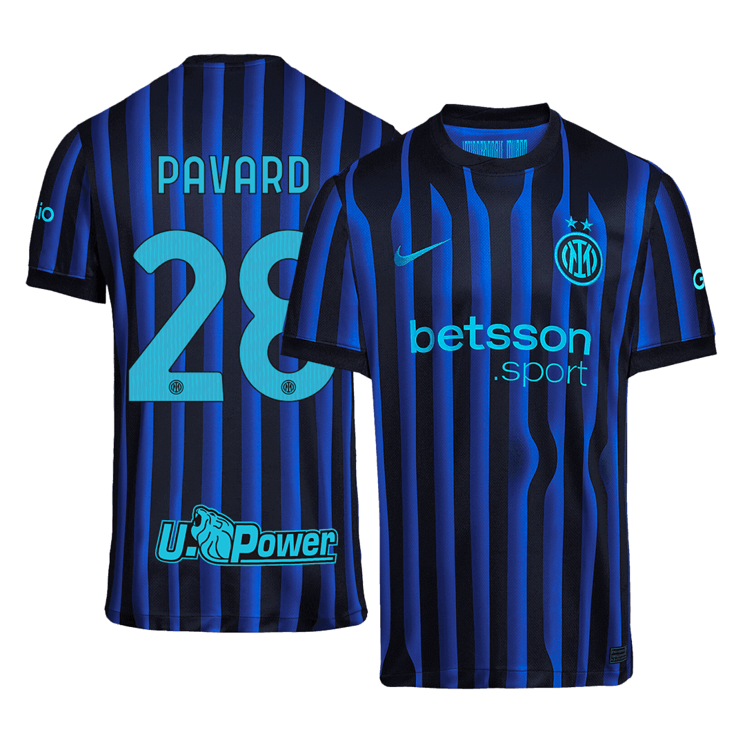 Męska Koszulka Domowa Inter Milan PAVARD #28 2025/26 - Topowe Koszulki Pilkarskie Sklep Internetowy