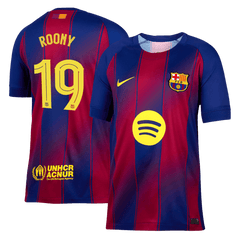 Męska Koszulka Domowa Barcelona ROONY #19 2025/26 - UCL [PREMIUM]