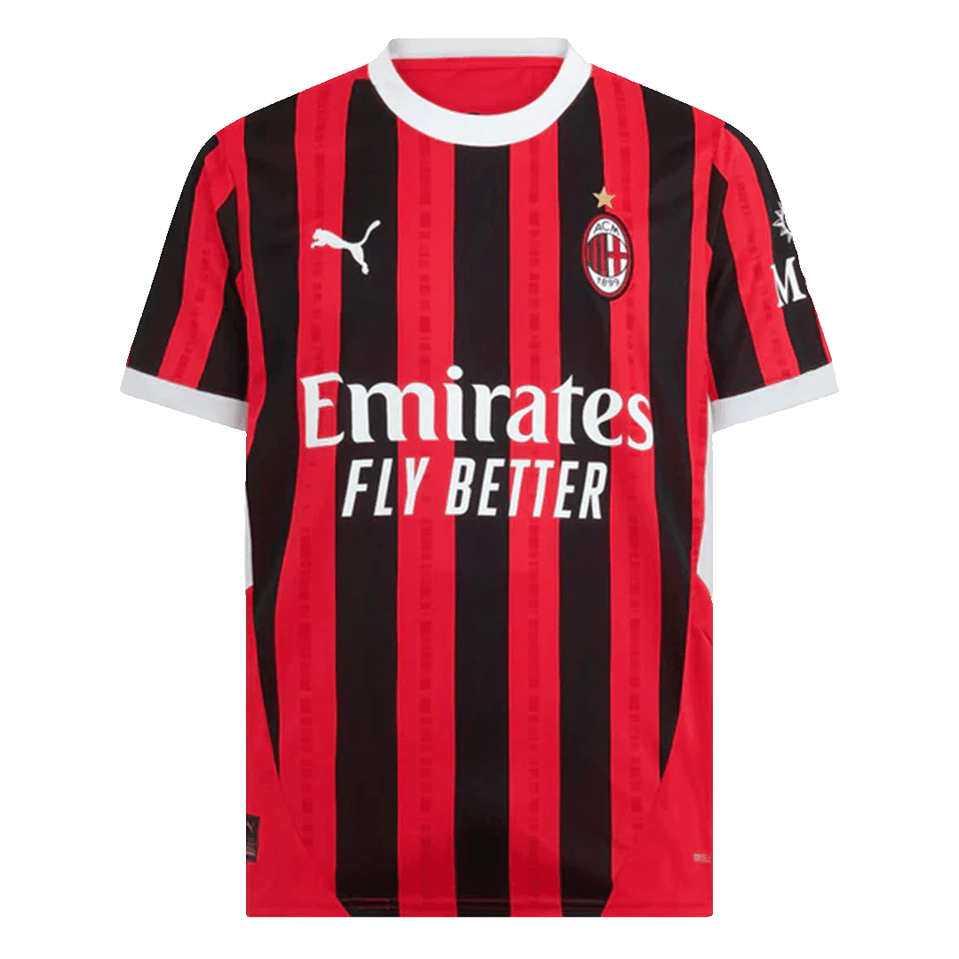 Męska koszulka piłkarska AC Milan Home 2024/25 - Topowe Koszulki Pilkarskie Sklep Internetowy