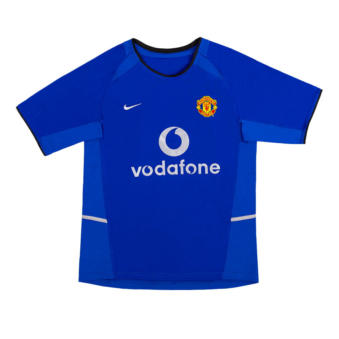 Męska Wysokiej jakości koszulka piłkarska Retro 2002/03 Manchester United Third Away