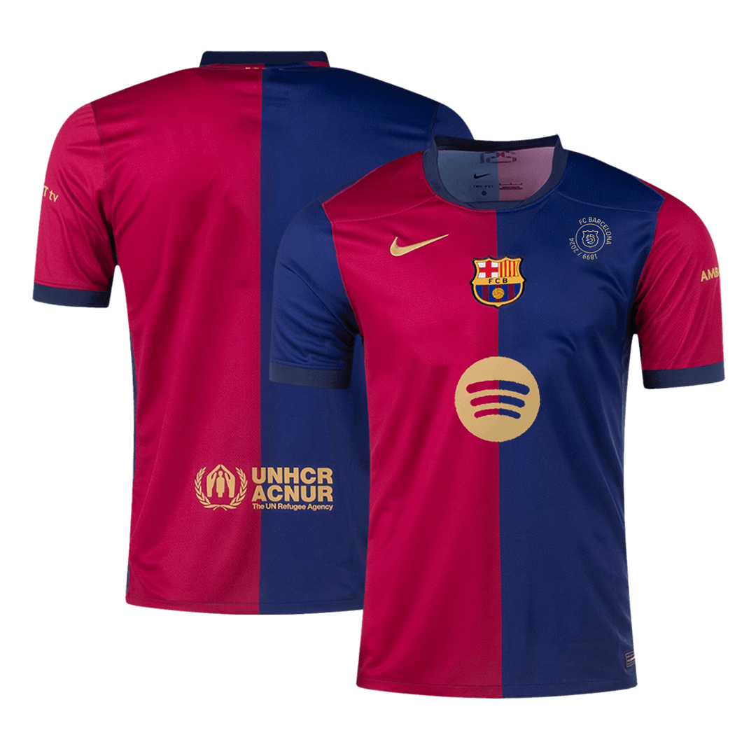 Camiseta de fútbol de local para hombre del Barcelona 2024/25 - 125 Aniversario (Logo Spotify sin texto)