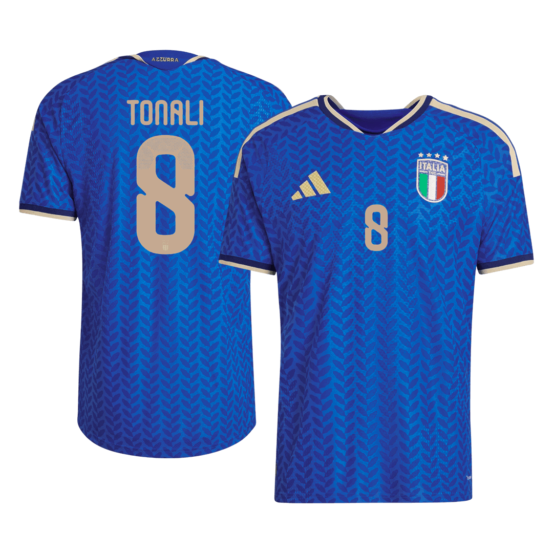 Męska Koszulka Domowa Italy TONALI #8 Wersja Piłkarska World Cup 2026 - Slim Fit