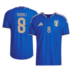 Męska Koszulka Domowa Italy TONALI #8 Wersja Piłkarska World Cup 2026 - Slim Fit