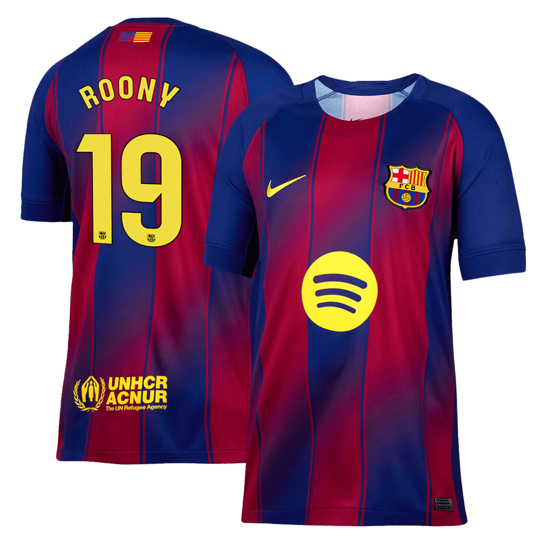 Męska Koszulka Domowa Barcelona ROONY #19 2025/26 [PREMIUM]