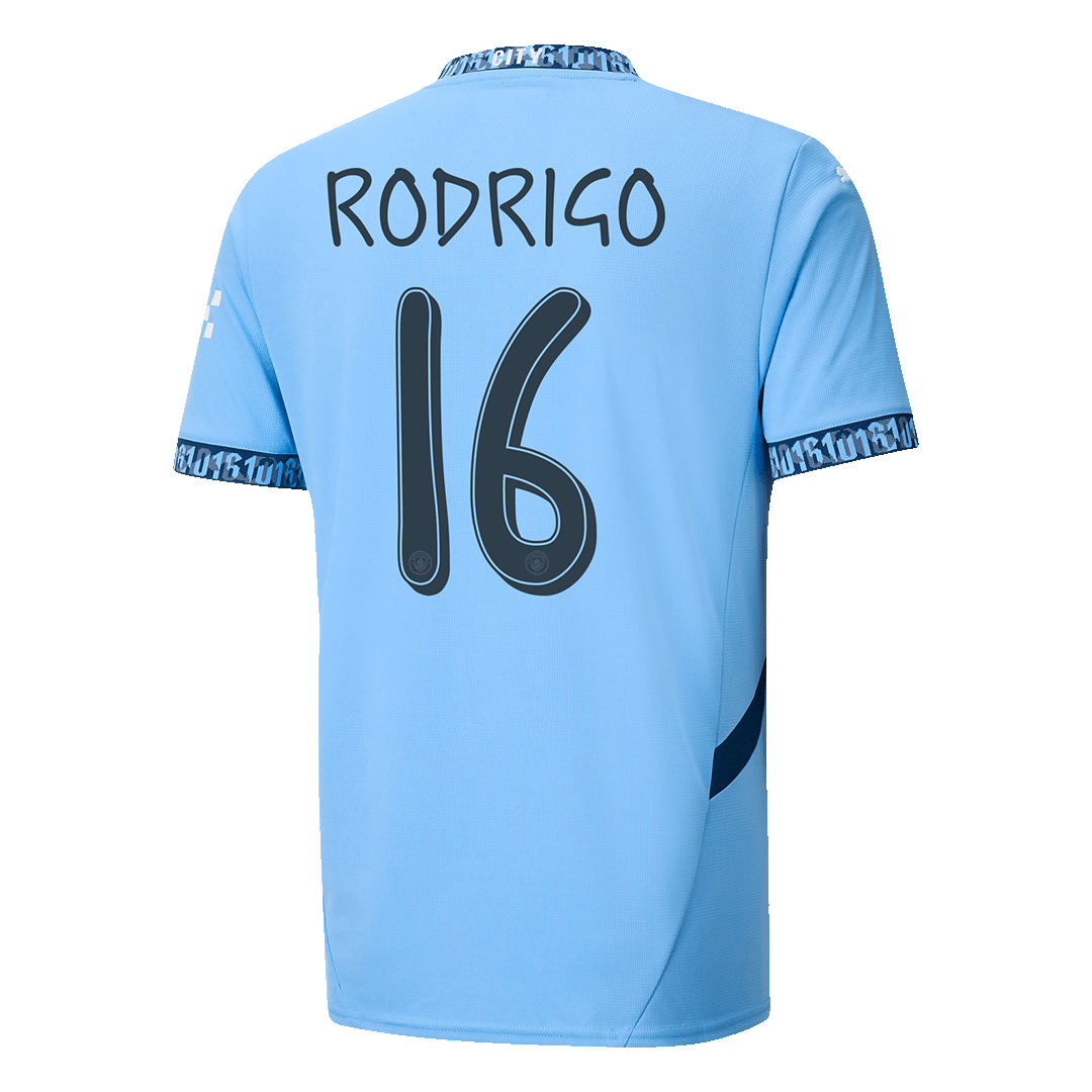 RODRIGO #16 Camiseta de fútbol local Manchester City 2024/25 - UCL