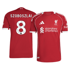 Męska Koszulka Domowa Liverpool SZOBOSZLAI #8 Wersja Piłkarska 2025/26 - Slim Fit