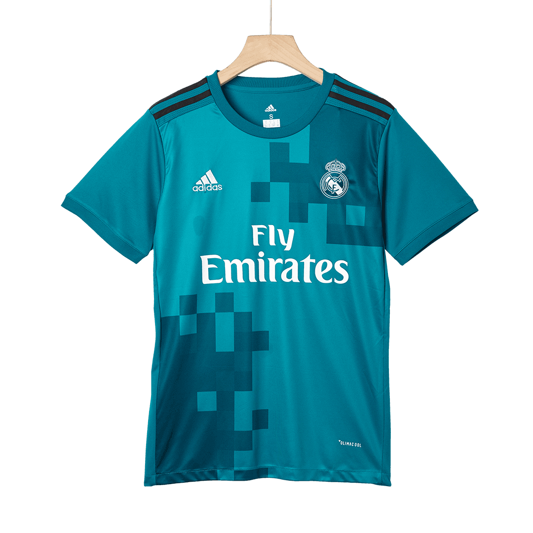 Męska Koszulka Retro Trzecia Wyjazdowa Real Madrid 2017/18 - Topowe Koszulki Pilkarskie Sklep Internetowy