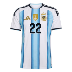 Męska Koszulka Domowa Argentina L.MARTÍNEZ #22 World Cup 2026