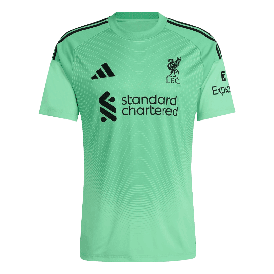 Męska Koszulka Bramkarska Liverpool 2025/26 - Zielony - Topowe Koszulki Pilkarskie Sklep Internetowy