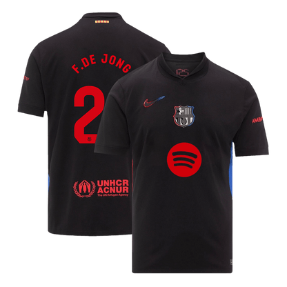 Barcelona Away Jersey 2024/25 F.DE JONG #21 - Spotify Logo Without Text