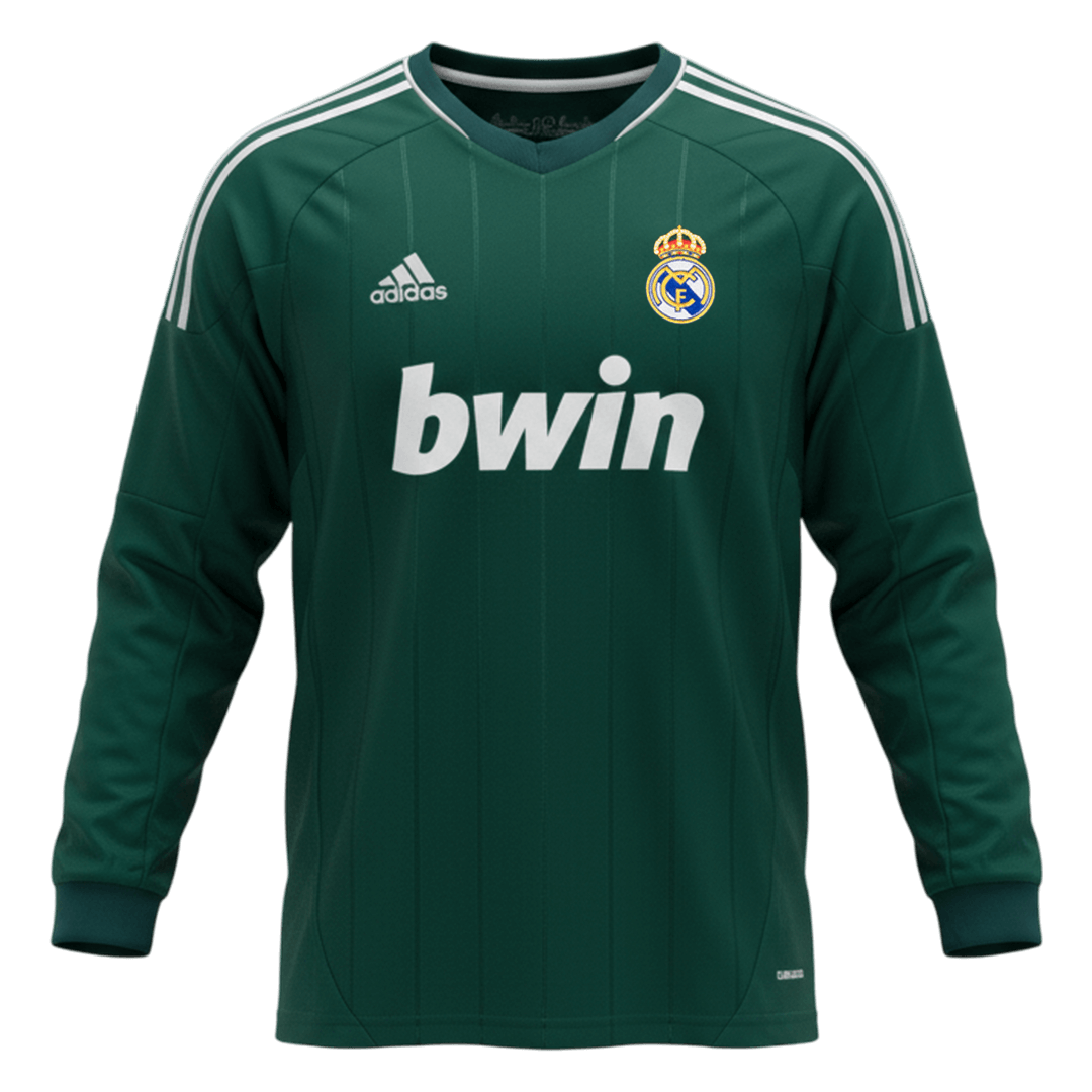 Męska Koszulka Retro Trzecia Wyjazdowa Real Madrid 2012/13 z Długim Rękawem
