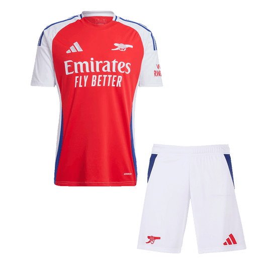 Męska Wysokiej jakości zestaw koszulek piłkarskich Arsenal Home (koszulka + spodenki) 2024/25