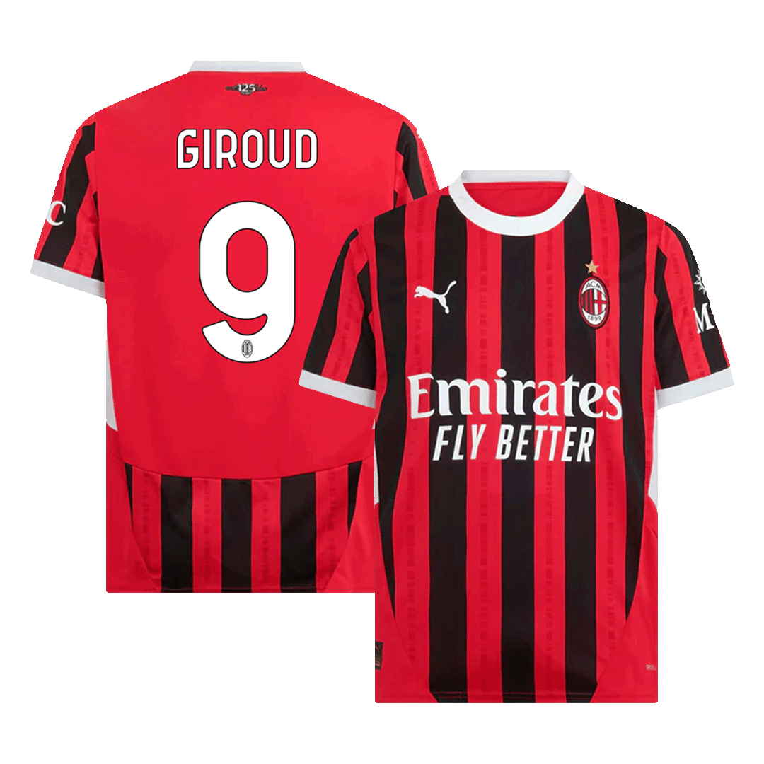 GIROUD #9 Męska koszulka domowa AC Milan 2024/25