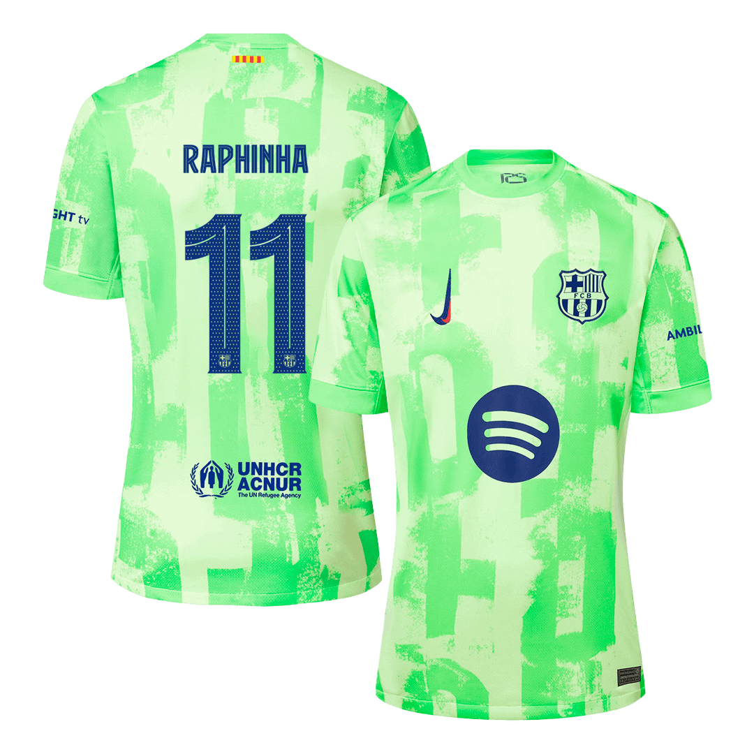 Barcelona third away jersey 2024/25 LEWANDOWSKI #9 - UCL (Spotify Logo Without Text)