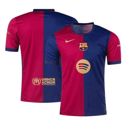 Barcelona Home Jersey 2024/25 - Spotify Logo Without Text