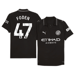 Męska Koszulka Wyjazdowa Manchester City FODEN #47 Wersja Piłkarska 2025/26 - Slim Fit - Topowe Koszulki Pilkarskie Sklep Internetowy