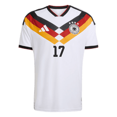 Męska Koszulka Domowa Niemcy WIRTZ #17 Wersja Piłkarska World Cup 2026 - Slim Fit