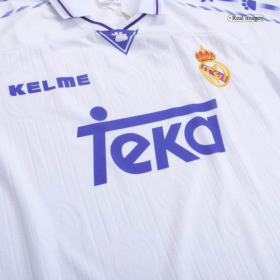Męska Koszulka Retro Domowa Real Madrid 1996/97 - Topowe Koszulki Pilkarskie Sklep Internetowy