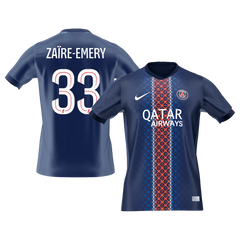 Męska Koszulka Domowa PSG ZAïRE EMERY #33 2025/26 [PREMIUM]