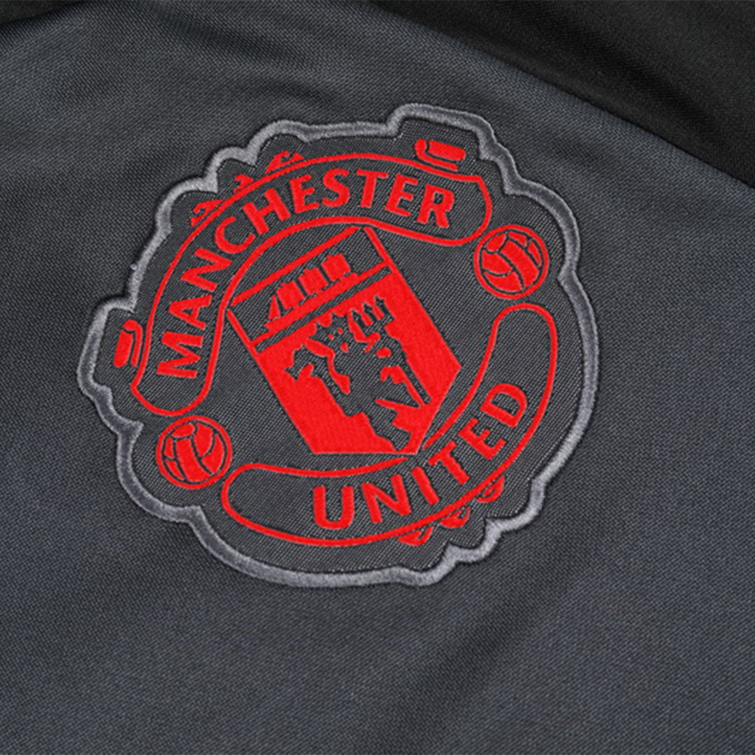 Komplet Dresowy Manchester United 24/25 (Bluza z Zamkiem + Spodnie)