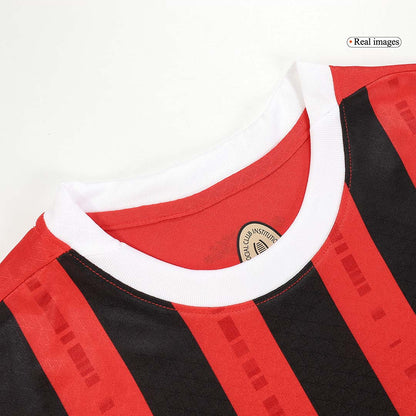 Męska wersja piłkarza RAFA LEÃO #10 AC Milan Koszulka domowa piłkarska 2024/25 - UCL - Slim Fit