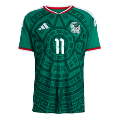 Męska Koszulka Domowa Mexico S.GIMENEZ #11 Wersja Piłkarska World Cup 2026 - Slim Fit