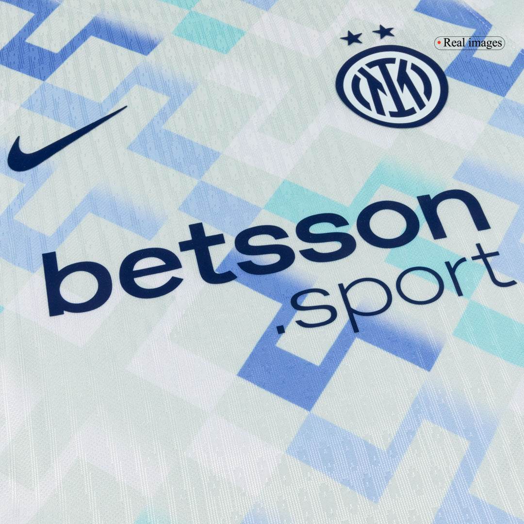 Męska Koszulka Wyjazdowa Inter Milan DUMFRIES #2 Wersja Piłkarska 2025/26 - Slim Fit - Topowe Koszulki Pilkarskie Sklep Internetowy