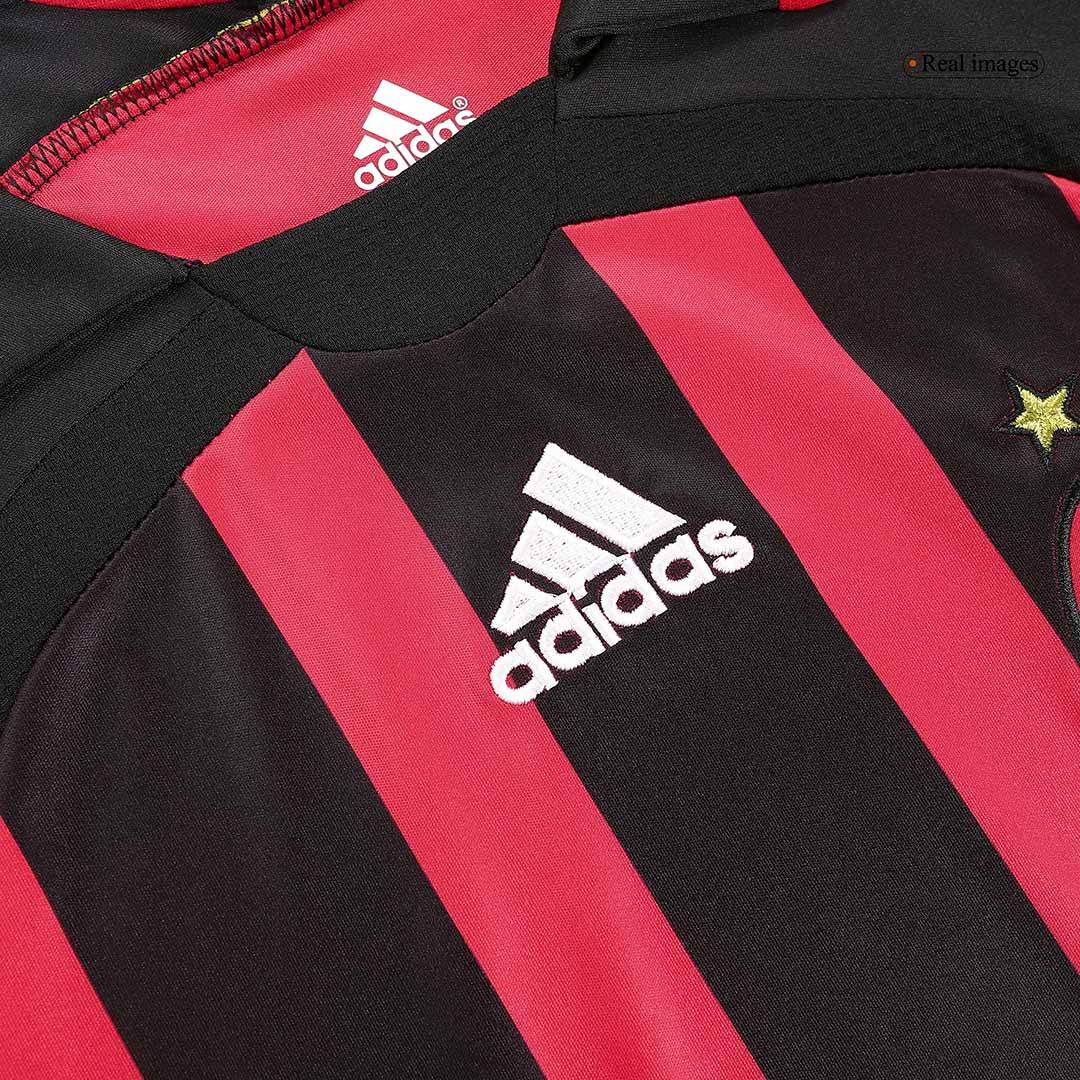 Męska Koszulka Retro Domowa AC Milan 2006/07 z Długim Rękawem - Topowe Koszulki Pilkarskie Sklep Internetowy