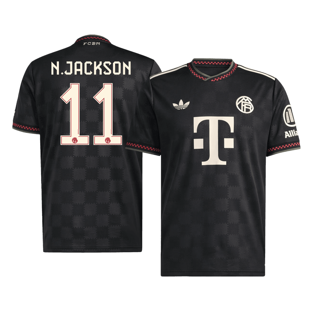 Męska Koszulka Trzecia Wyjazdowa Bayern Munich N.JACKSON #11 2025/26 - Topowe Koszulki Pilkarskie Sklep Internetowy