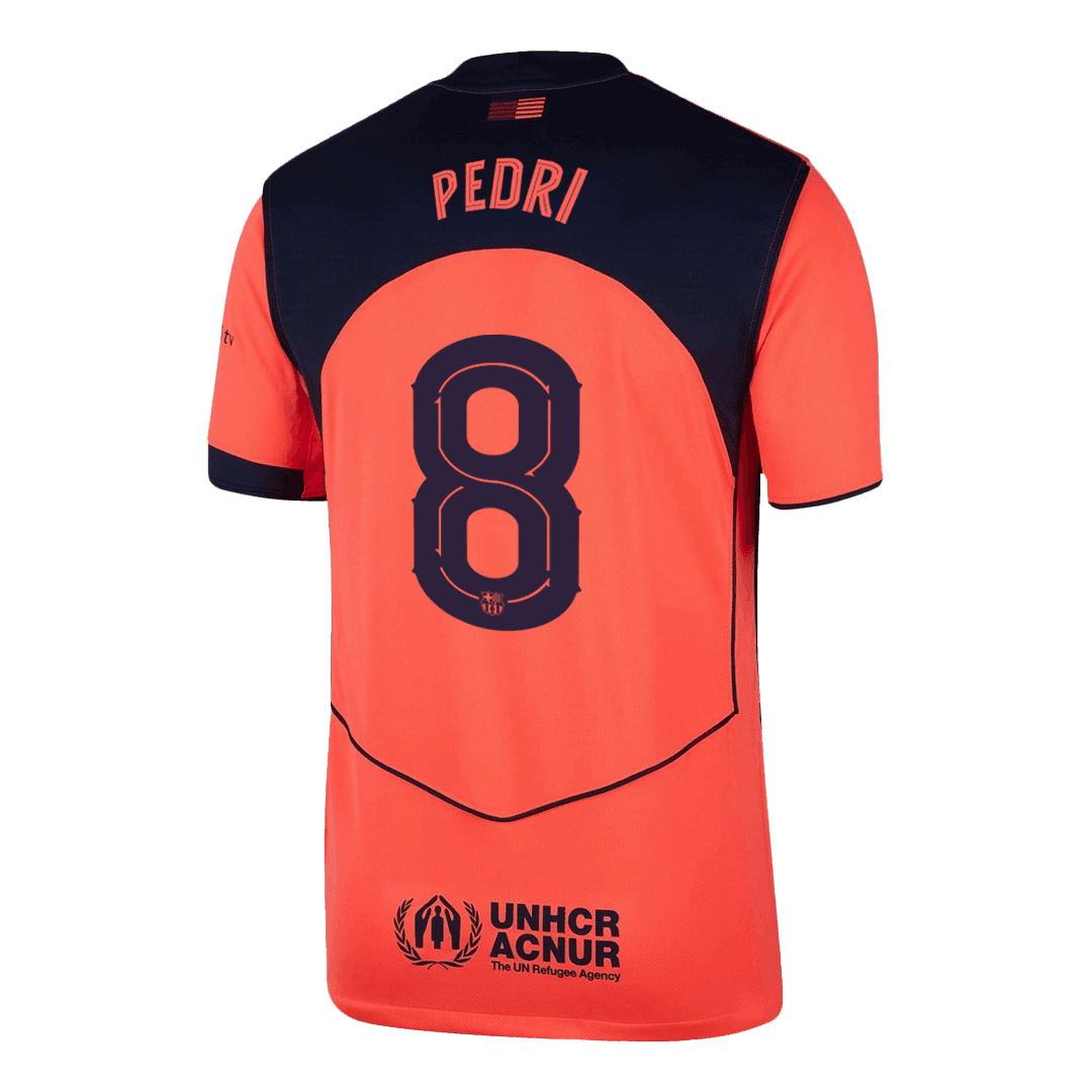 Męska Koszulka Trzecia Wyjazdowa Barcelona PEDRI #8 2025/26 - UCL - Topowe Koszulki Pilkarskie Sklep Internetowy