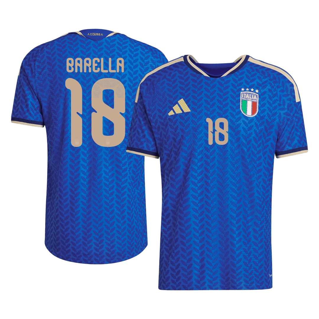 Męska Koszulka Domowa Italy DARMIAN #13 Wersja Piłkarska World Cup 2026 - Slim Fit