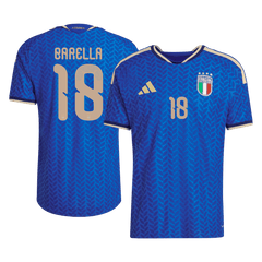 Męska Koszulka Domowa Italy DARMIAN #13 Wersja Piłkarska World Cup 2026 - Slim Fit