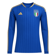 Męska Koszulka Domowa Italy 2026 z Długim Rękawem - World Cup
