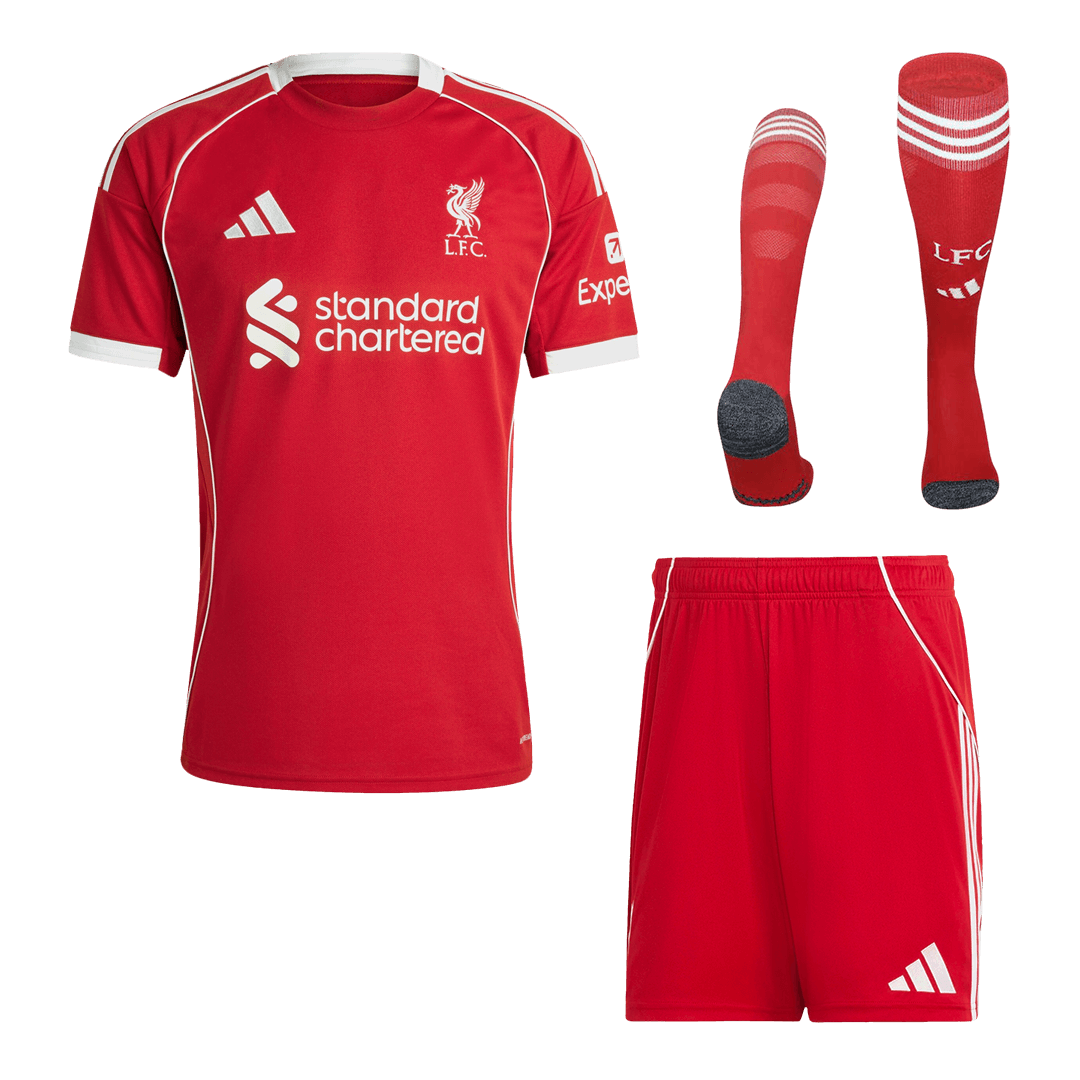 Liverpool Herren-Heimtrikot (Trikot + Shorts + Stutzen) 2025/26