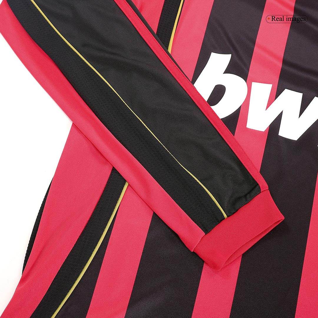 Męska Koszulka Retro Domowa AC Milan 2006/07 z Długim Rękawem - Topowe Koszulki Pilkarskie Sklep Internetowy
