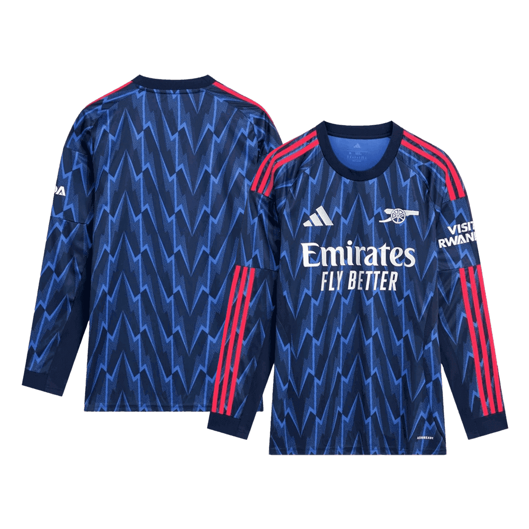 Męska Koszulka Wyjazdowa Arsenal 2025/26 z Długim Rękawem - Topowe Koszulki Pilkarskie Sklep Internetowy
