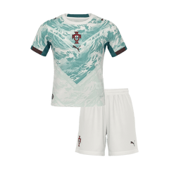 Dziecięcy Zestaw Wyjazdowa Portugal (Koszulka+Spodenki) World Cup 2026