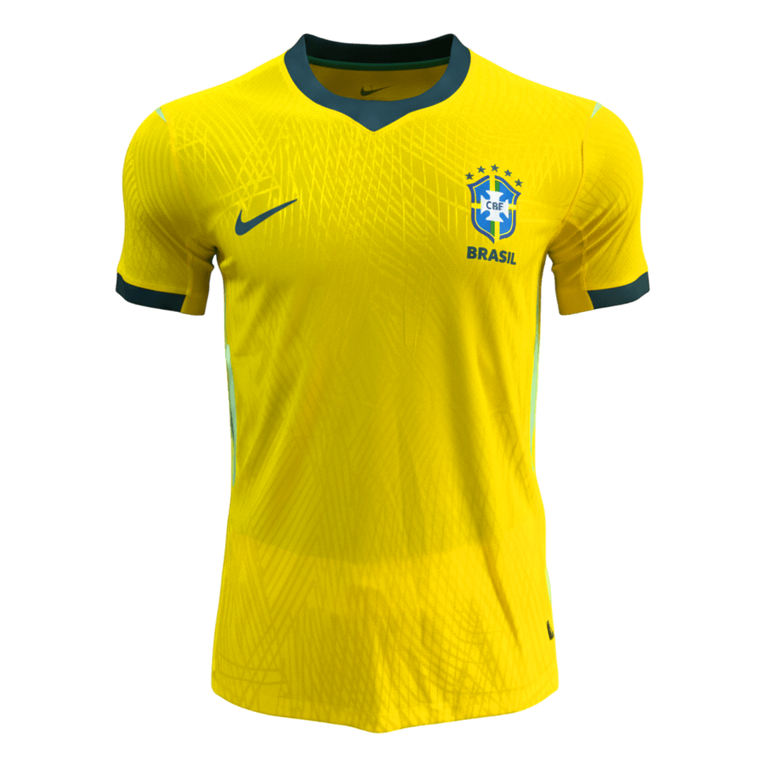 Męska Koszulka Domowa Brazil Wersja Piłkarska World Cup 2026 - Slim Fit